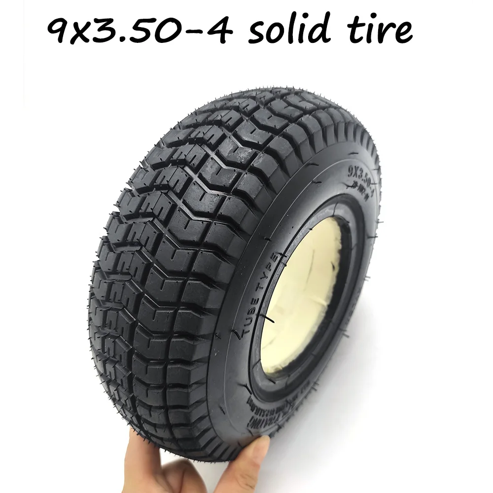 

Взрывозащищенные 9x3.50-4 твердые шины полиуретановая пена заполнены шины для газа скутер скейтборд карманный велосипед Электрический трехко...