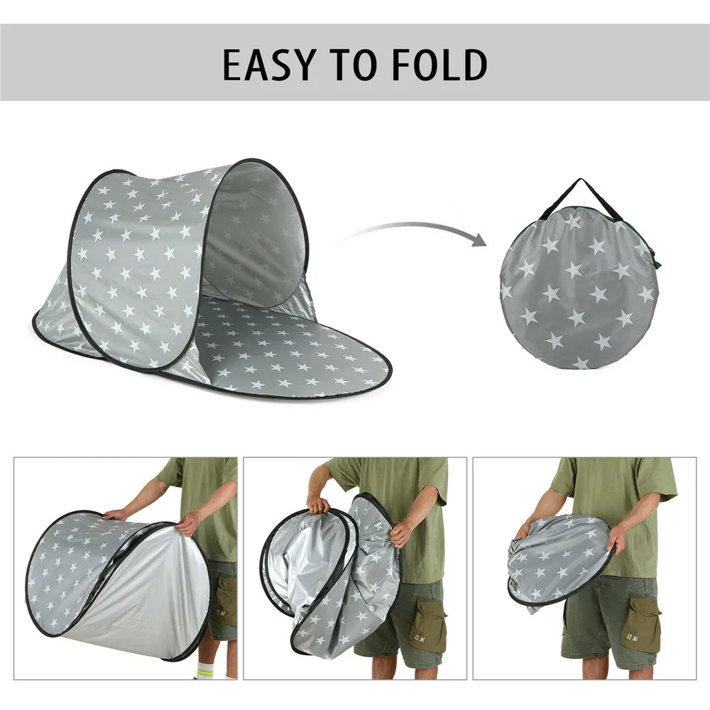 Автоматическая мгновенная Выдвижная палатка портативная Пляжная легкая уличная