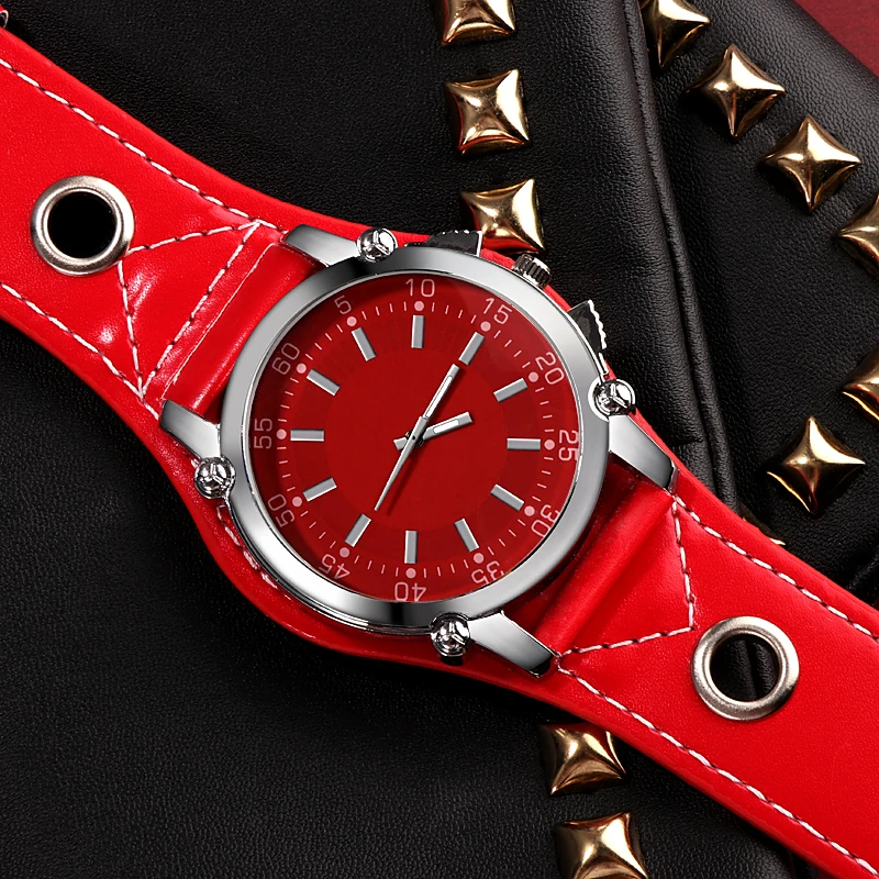 Женские корейские часы с большим циферблатом повседневные студенческие модные