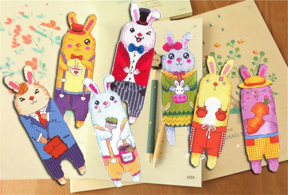 Набор для рукоделия 026 закладка вышивки крестиком Рождественская пластиковая