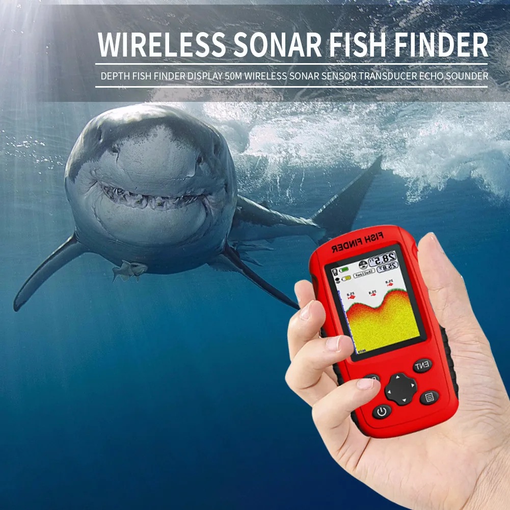 

Hot Sale Fish Finder Delicate Design Portable Wireless Fish Finder Sonar Sensor Sounder Alarm Fishing Accessories