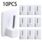 Прочные 10 шт. крючки на занавески, домашние крючки для хранения, рама из ПВХ, самоклеящаяся сетчатая направляющая, булавка, домашние аксессуары