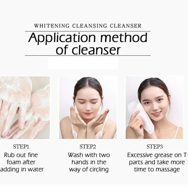 

1PC Nicotinamide Amino Acid Face Cleanser Facial Scrub Cleansing Acne Oil Control Blackhead Remover Shrink Pores Skin Care