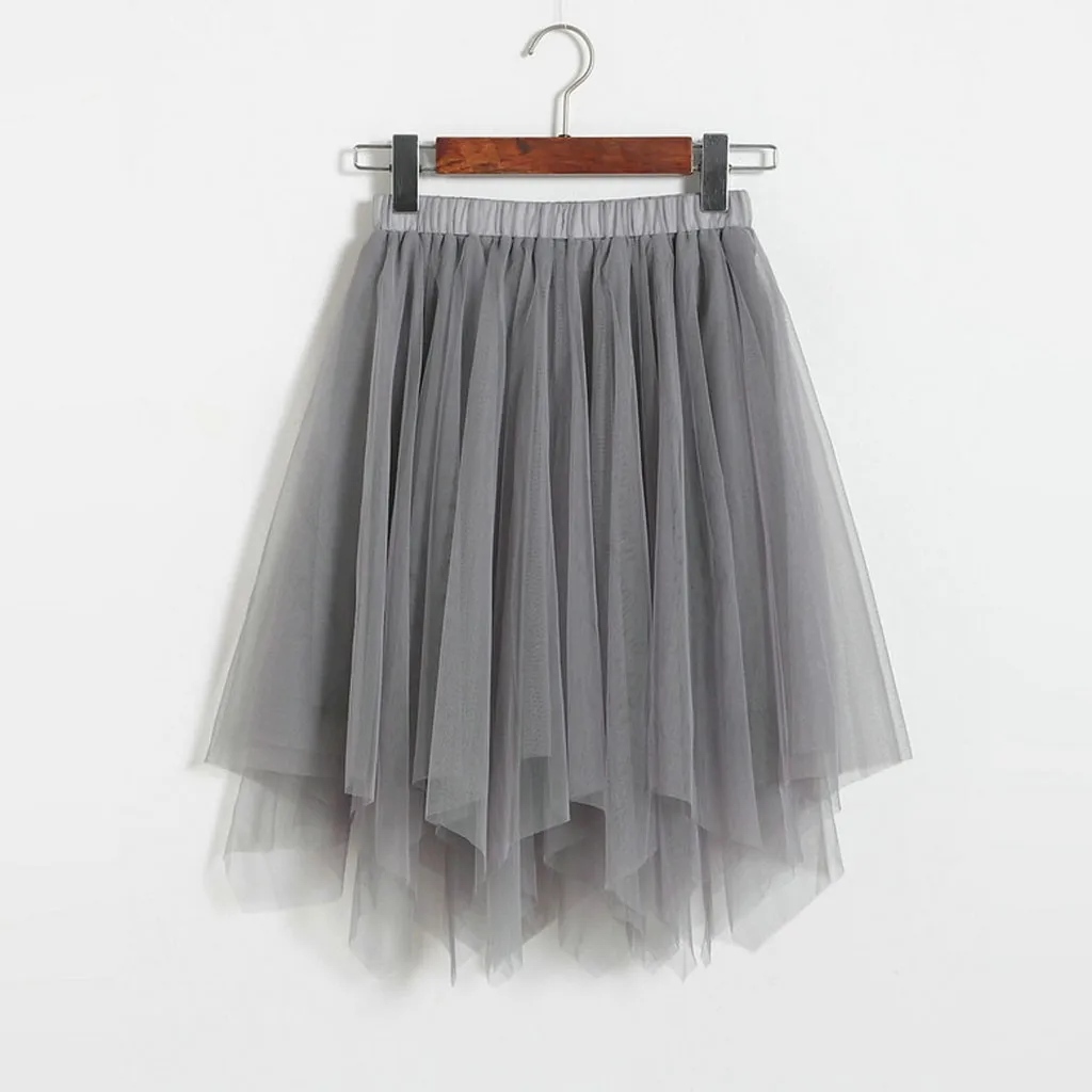 Розовая плиссированная юбка сексуальная фатиновая средней длины с высокой