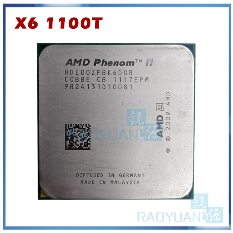 

AMD Phenom X6 1100T X6-1100T 3.3GHz Six-Core CPU Processor HDE00ZFBK6DGR 125W Socket AM3 938pin