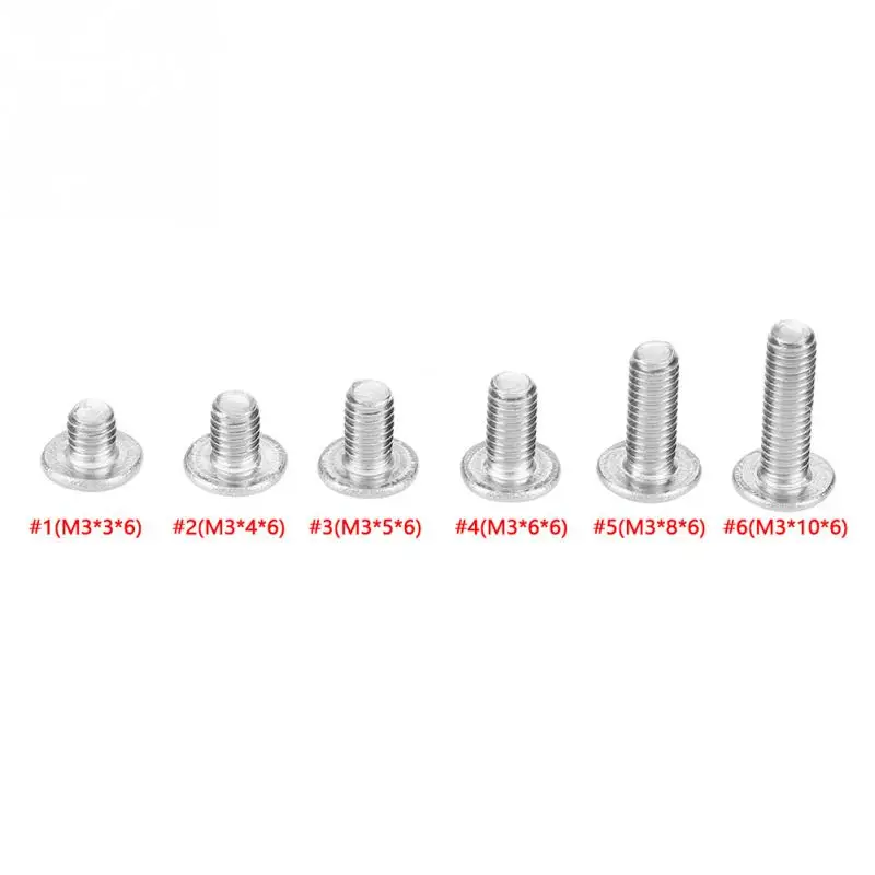 

100Pcs/Set M3 Stainless Steel Screws wood screws Flat Head Screws Machinery Repair Tool Accessories