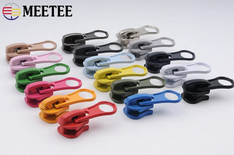 Meetee 20 штук 5 # разъемная застежка молния на устойчивом металлическом пулер