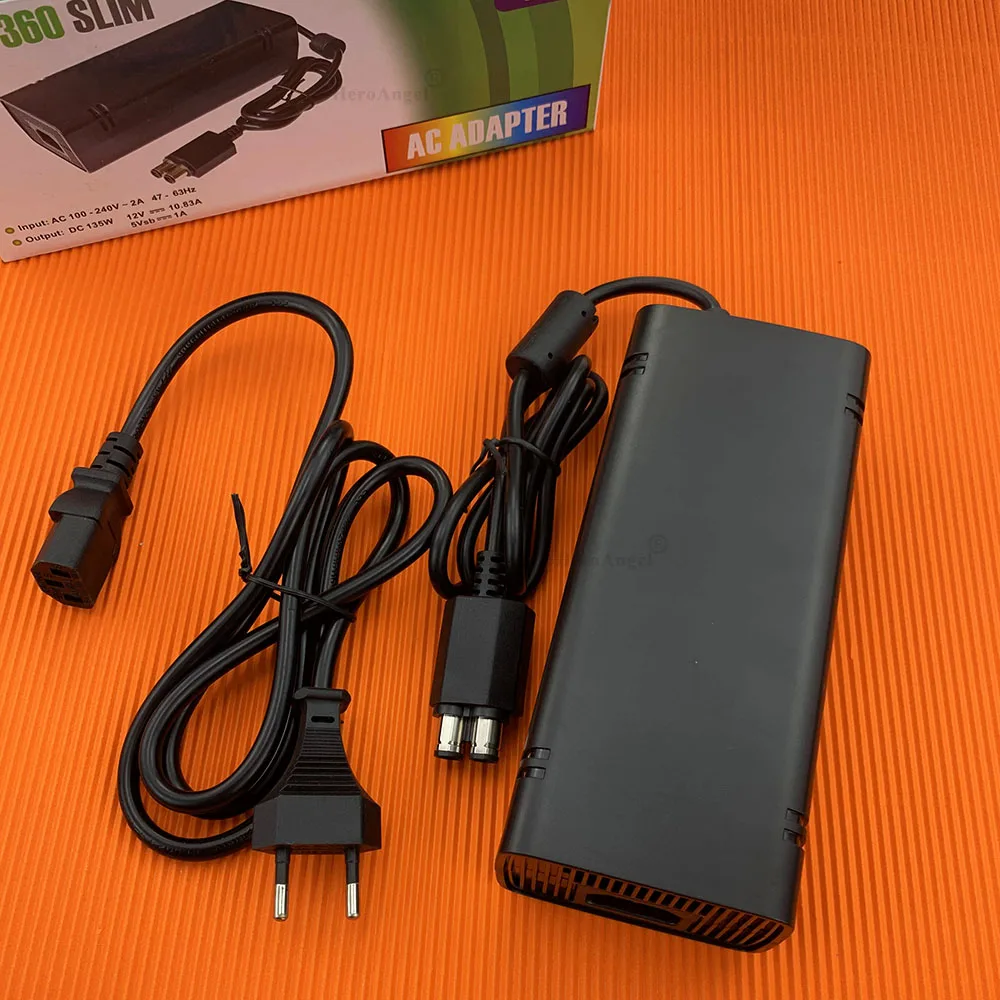 

AC Adapter Power Supply With Charging Cable For XBOX 360 Slim Host 100-240V Universal Charger Adaptor