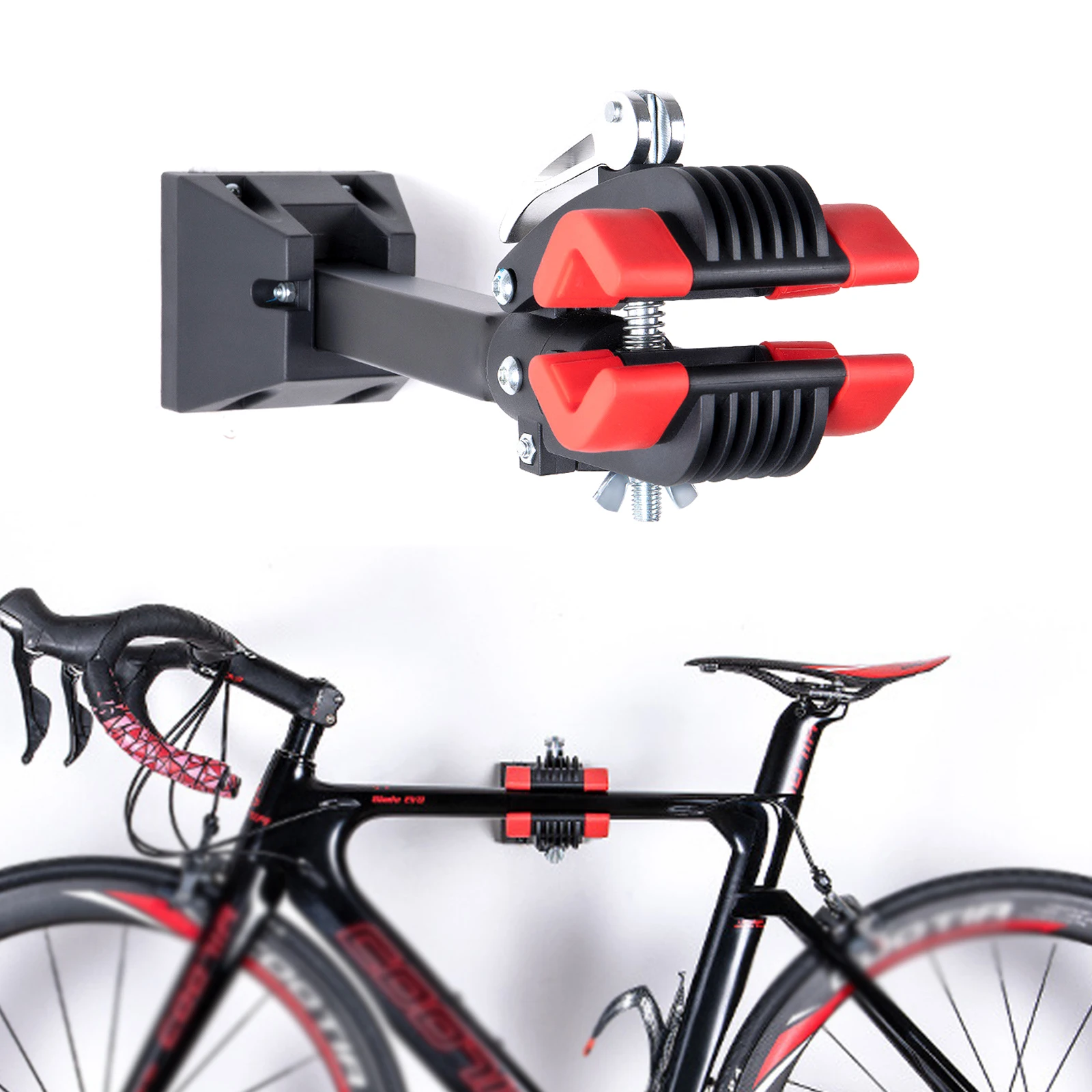 

Bicycle Wall Display Rack Easy Install Wall-hanging Mountain Bike Road Bike Indoor Suspension Bicycle Repair Rack