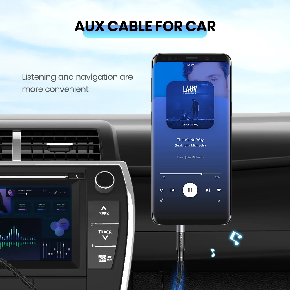 Elough 3.5mm Jack Audio Cable 3.5 mm Male to Aux For Samsung S10 Car Headphone Xiaomi Redmi 4x | Электроника