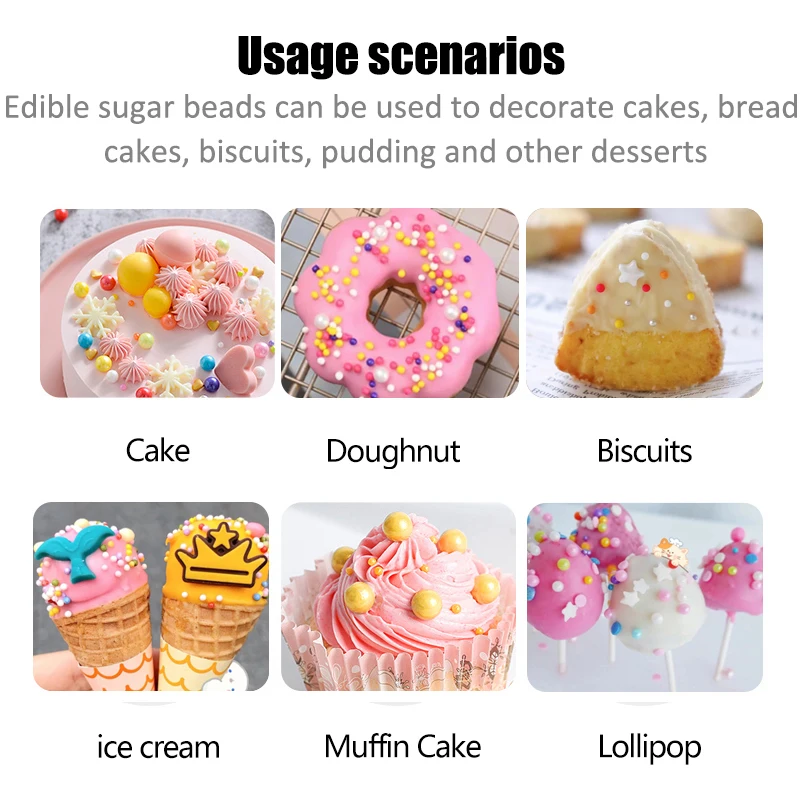 4 мм/50 г брызги для торта сахар 50 мини красочные бусины украшение инструменты