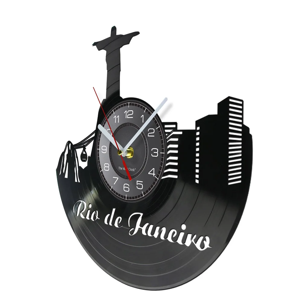 Бесшумные настенные часы Rio De Janeiro с изображением бразильского пейзажа подарок