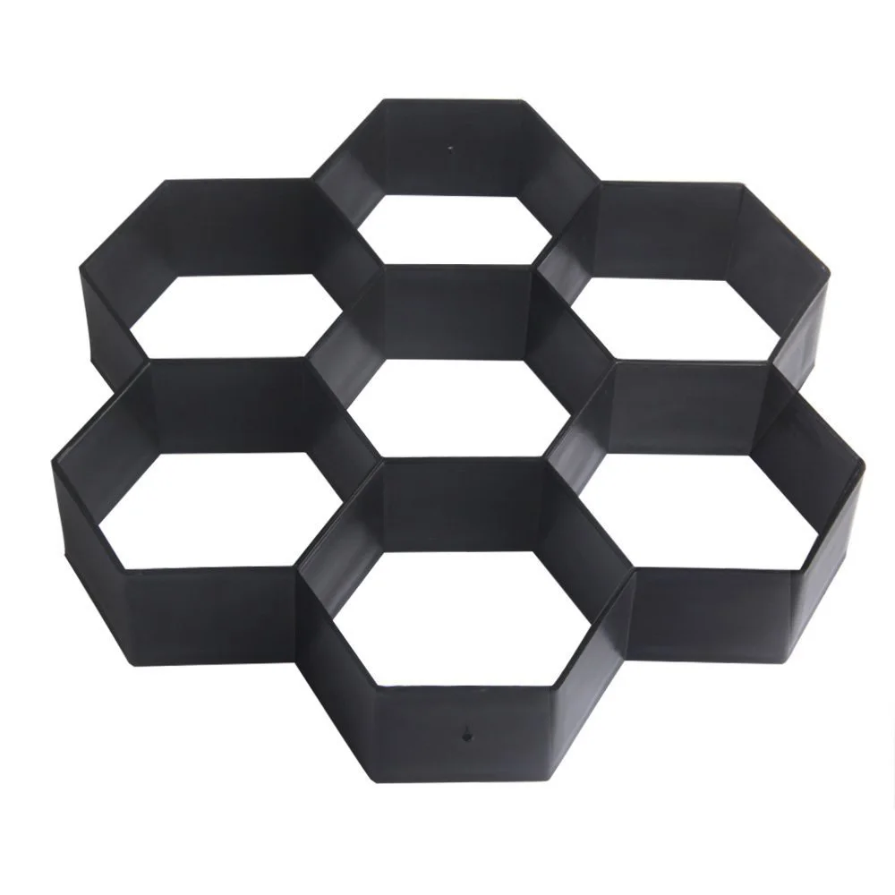 

Hexagon Concrete Molds Reusable Stepping Stone Paver Walk Maker Paving Pavement Mold Easy Use Walkway Yard Patio Decoration