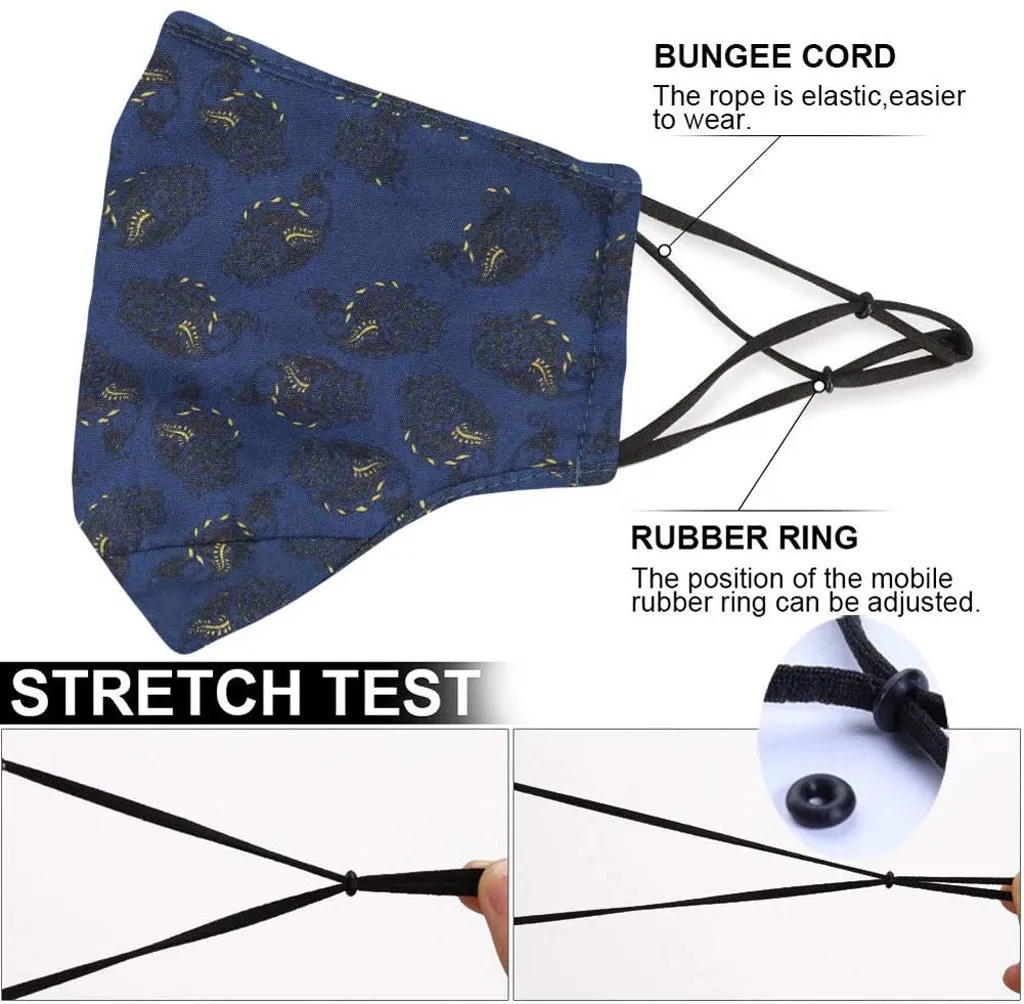 

Mouth Face cover Cotton Dust Reusable and Washable Protection Cloth Shields Protection Printing Mouth Mask Dust ProofFace Mask