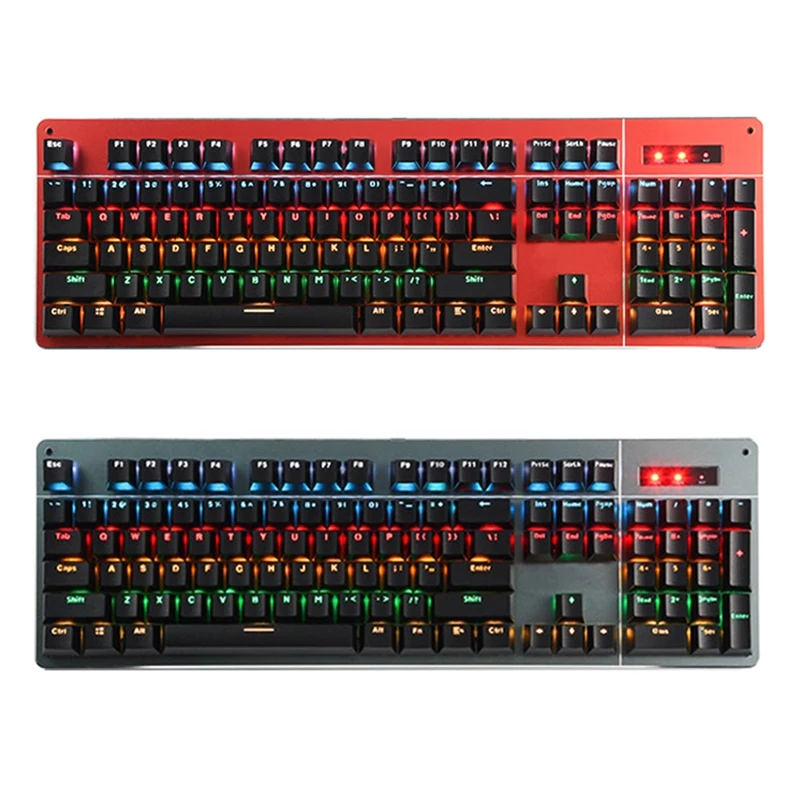 

Backlit Mechanical Keyboard 104-Key Office Gaming Mechanical Keyboard USB Computer Notebook Keyboard