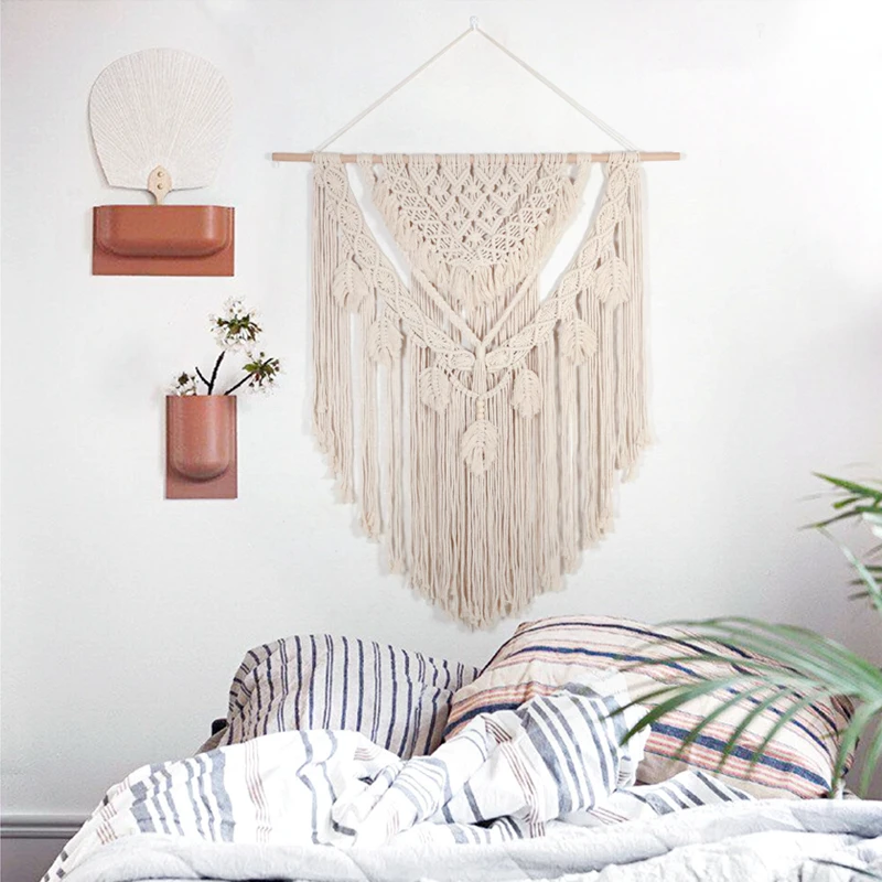

Large Size Macrame Tapestry Wall Hanging Bohemian Chic Handicrafts Woven Nordic Tapestry Boho Living Room Bedroom Wall Decor