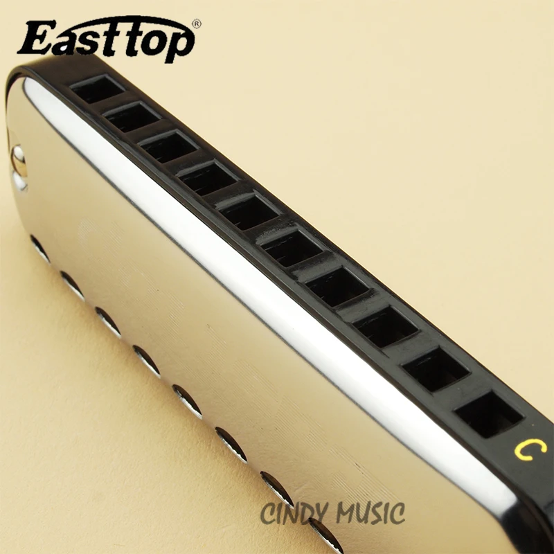 Высокое качество EASTTOP T10-1 10 отверстий Blues Овальный губная гармоника для игры(ключ C