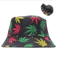 suogry maple leaf bucket hat hip hop bob panama women hunting caps for women men free shipping