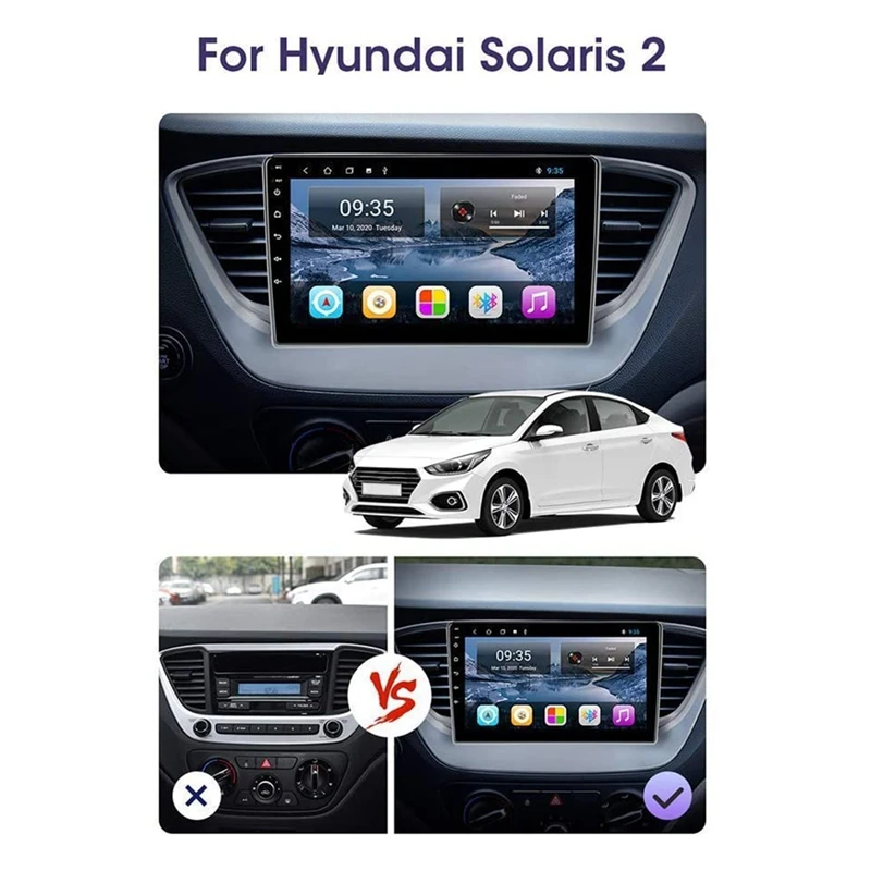 

WiFi 1G+16G Android 9.1 Car Radio Video Player for Hyundai Solaris Verna 2016 2017 with GPS Navigation,Bluetooth ,MP5
