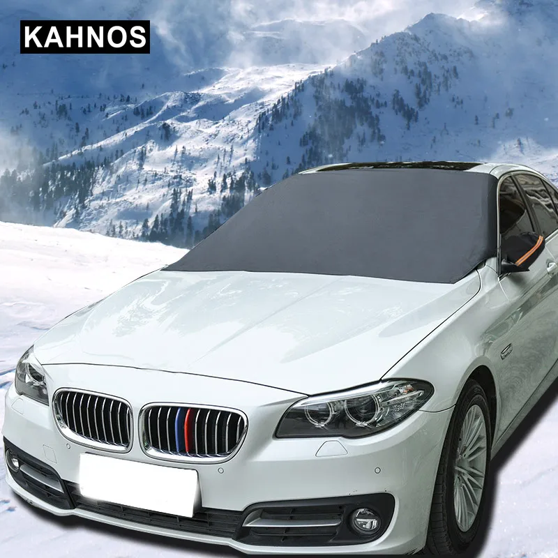 Универсальный автомобильный чехол для машины на лобовое стекло зимнее Магнитные