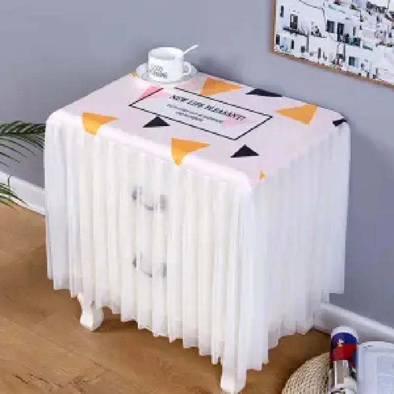 

New dustproof bedside table cover cloth printing universal cover dust cover multi-purpose towel Nordic wind microwave oven cover