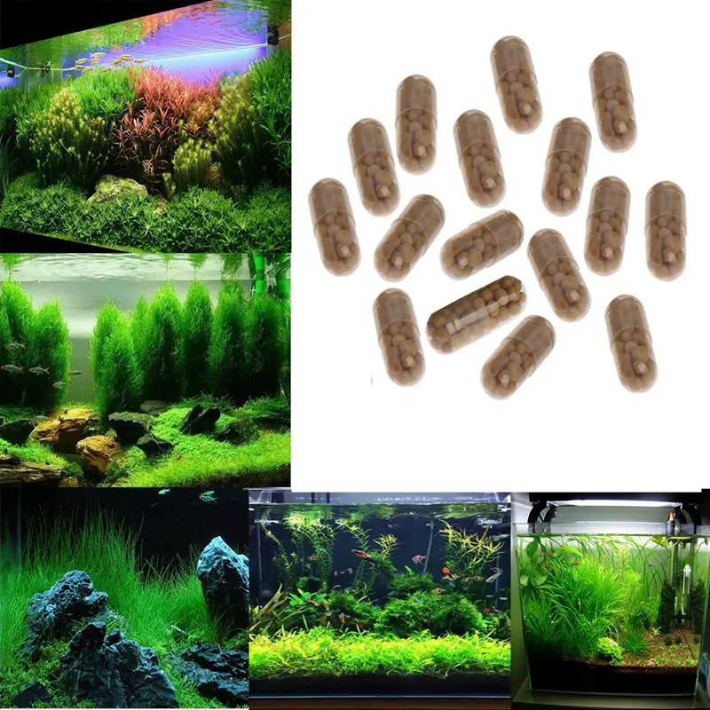 40 Pcs Aquarium Plant Grass Fertilizer Root Tab Capsules Live Water Fish Tank Nutrition | Дом и сад