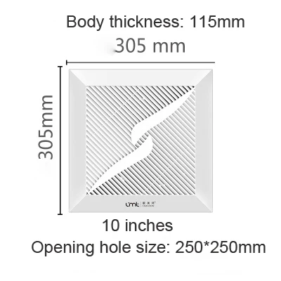 8/10/12inch Ventilating Strong Exhaust Extractor Fan for Window Wall Bathroom Kitchen Air Cleaning Inline Ventilation |