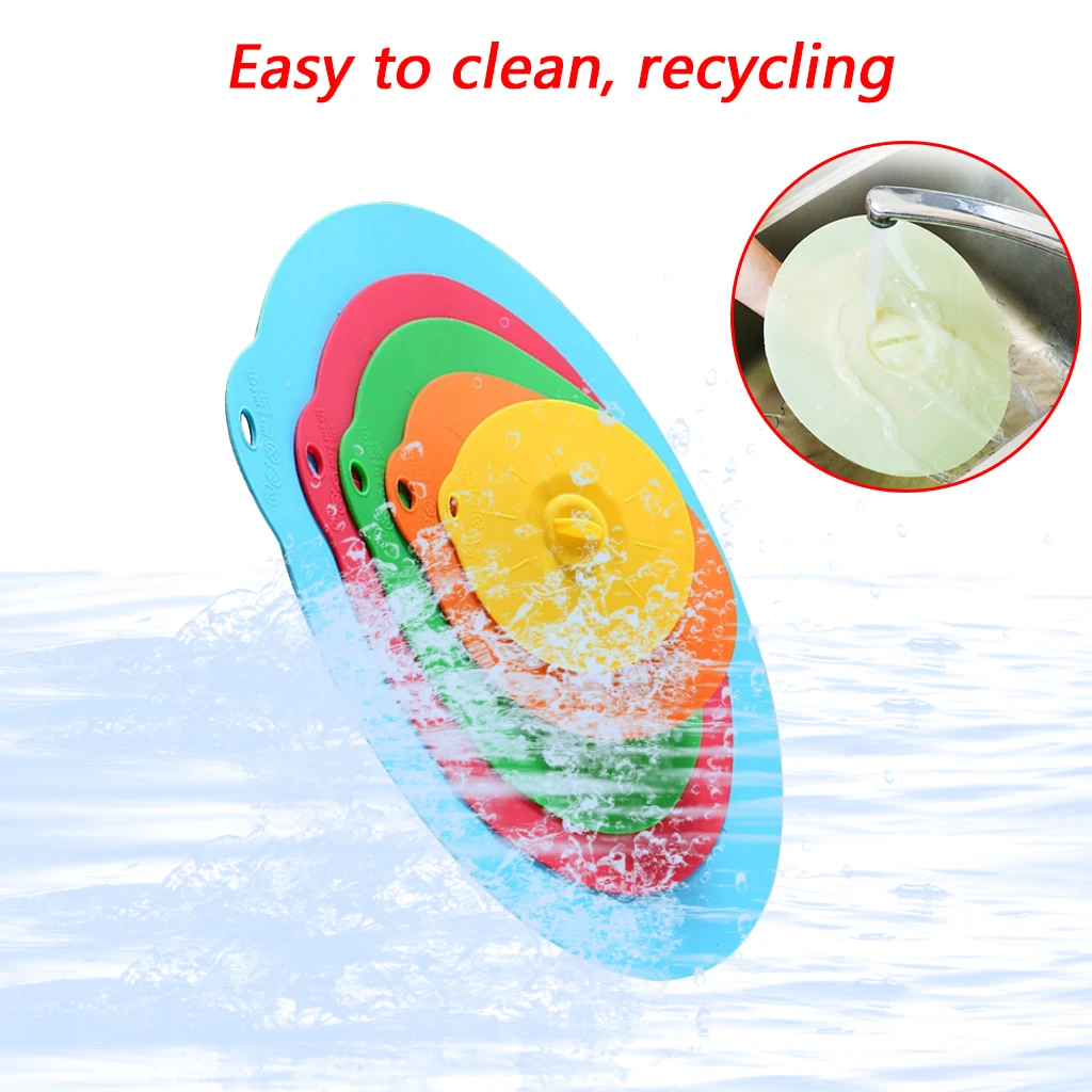 5 шт./лот силиконовая крышка для вакуумной микроволновки кастрюль сковородок