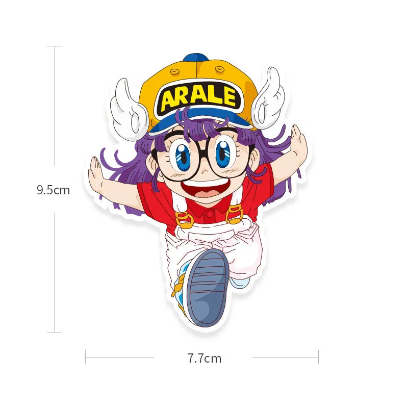 Японские Аниме наклейки детские для ноутбука украшение скейтборда Arale