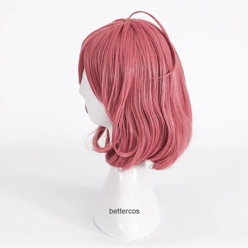 Noragami Ebisu Kofuku Cosplay Wig Short Pink Heat Resistant Synthetic Hair Wigs + Cap | Тематическая одежда и униформа