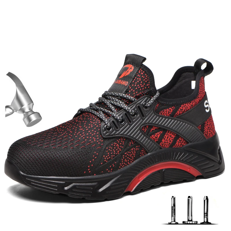 

Outdoor Men's Winter Steel Toe Cap Protective Work Shoes Mens Puncture Proof Indestructible Safety Boots Shoes Anti Slip