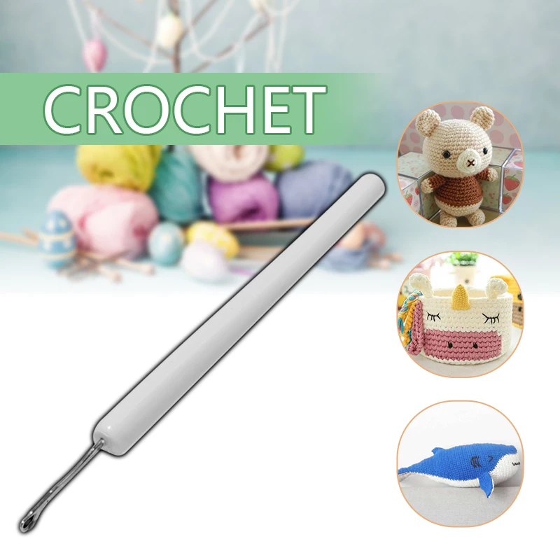Практичный инструмент для вязания крючком 1 шт. белый 4 5 мм Стандартный Калибр