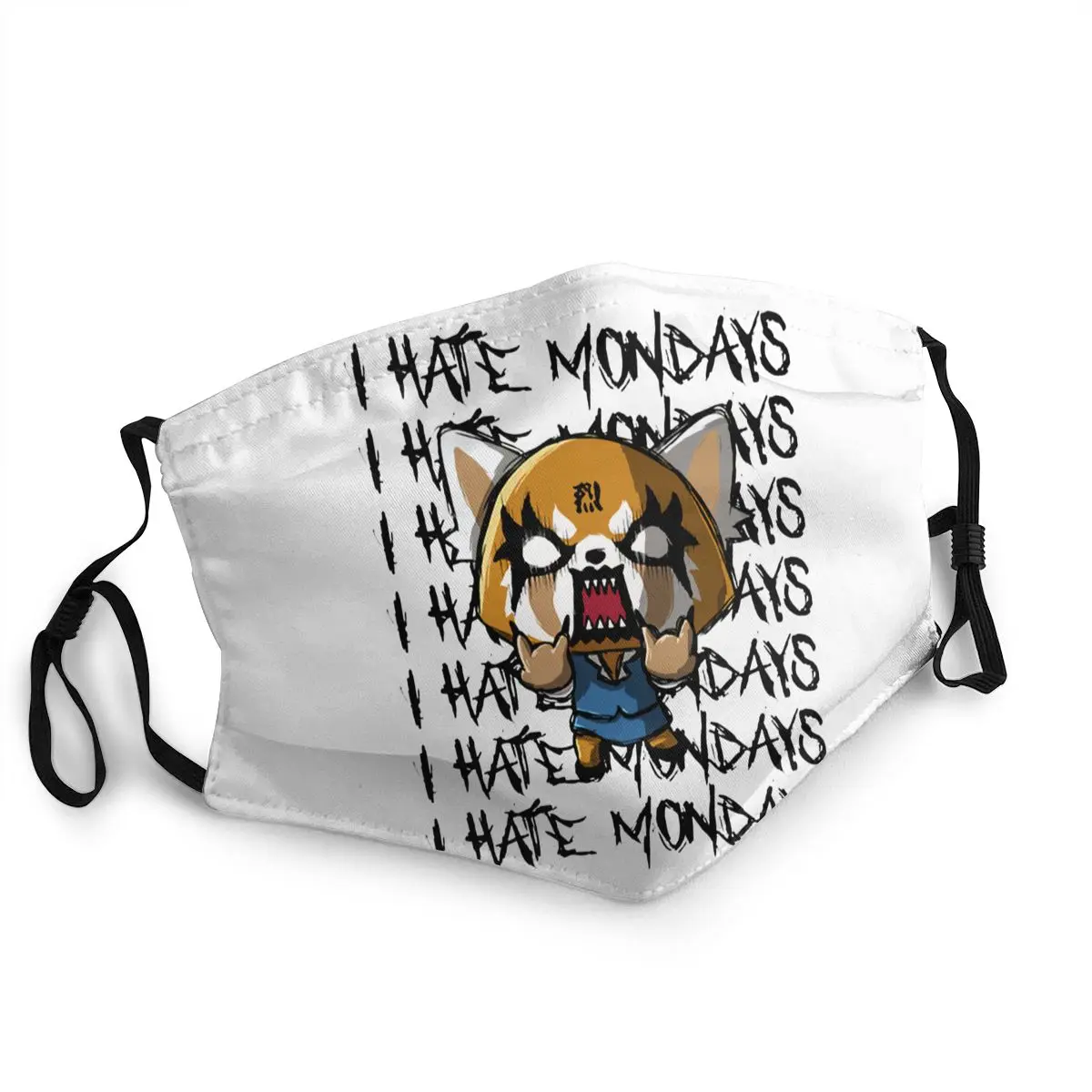 Aggretsuko Retsuko I Hate Monday Adult Reusable Face Mask Anti Haze Dust Protection Respirator Mouth Muffle | Красота и здоровье