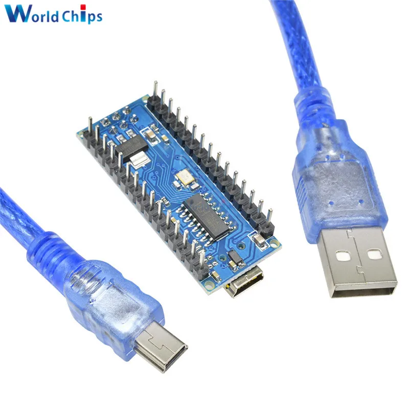 Драйвер Nano 3 0 для мини-USB ATmega328 5 В 16 м плата микроконтроллера модуль 14 портов CH340 V3.0