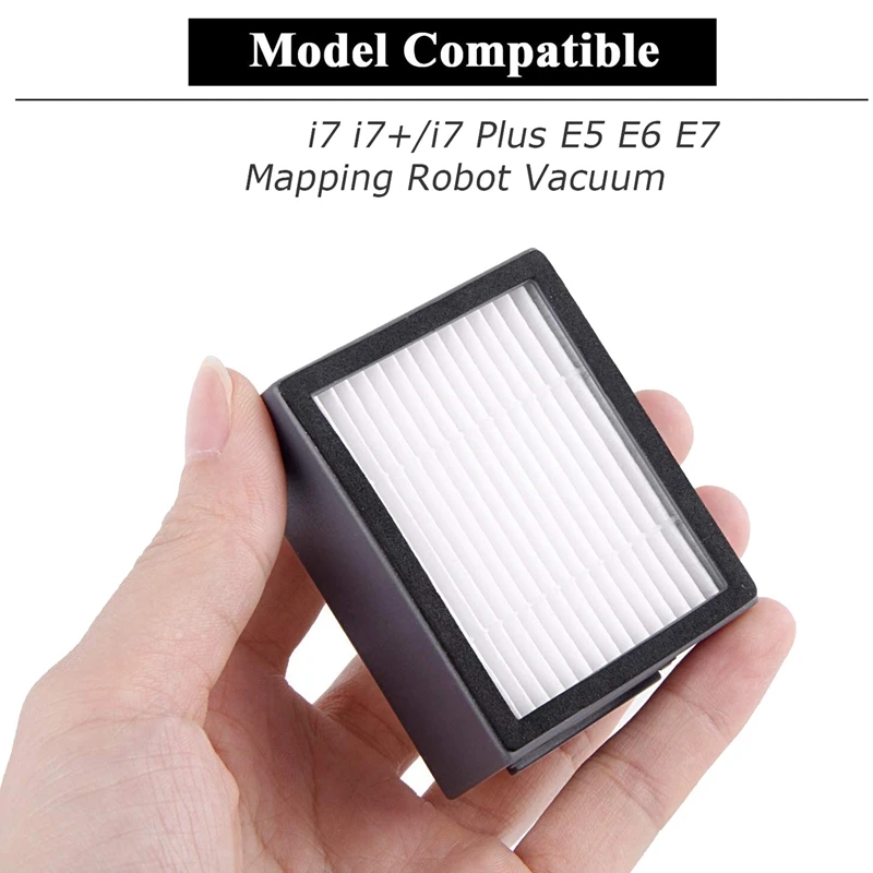 

Replacement Parts for IRobot Roomba I & E Series I7 I7+ E5 E6 Rubber Brushes HEPA Filter Set Vacuum Accessories