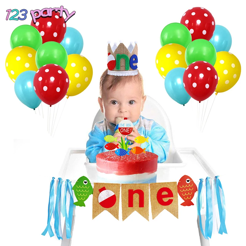 Вечерние баннеры на одно обеденное кресло с рисунком рыбы в океане для торта