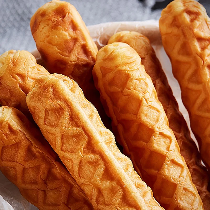 Электрическая хрустящая Кукуруза хот дог Вафельница мини французские булочки
