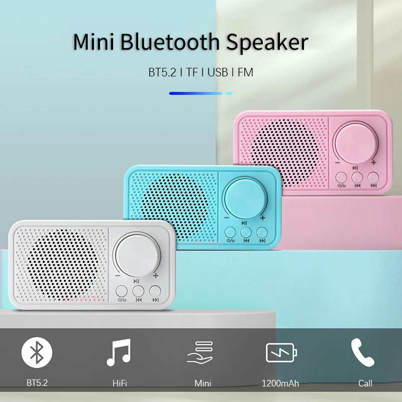 

2021 Portable Bluetooth Speaker FM Radio Wireless Bass Subwoofer Outdoor Speakers Boombox TF USB Stereo Loudspeaker Music Box