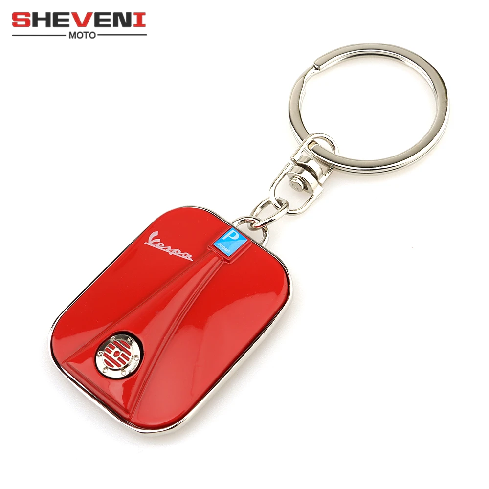 

For Piaggio Vespa Scooter Accessories Sprint Primavera 50 150 150S 946 Etc Chrome Motorcycle Aluminum Keychain Key Ring