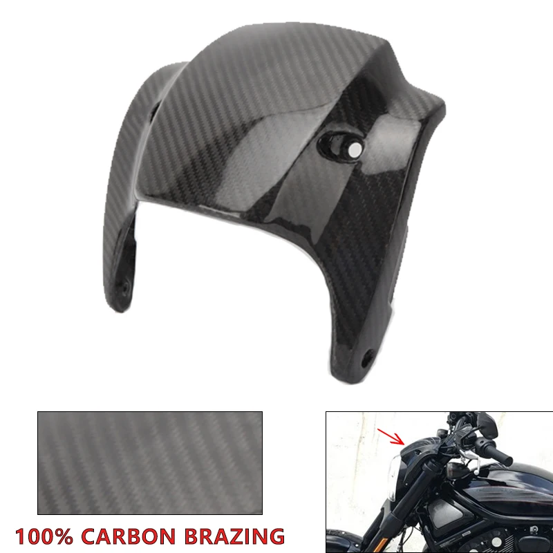 

100% углеродное волокно мотоциклетный налобный абажур для Harley-Davidson VROD 1250 VRSC VRSCF Nightrod 2002-2017 большой мотоциклетный абажур