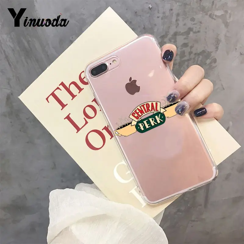 

Yinuoda Friends TV Show Funny Central Perk Park Cover Phone Case for iPhone 8 7 6 6S Plus X XS MAX 5 5S SE XR 10 Fundas Capa