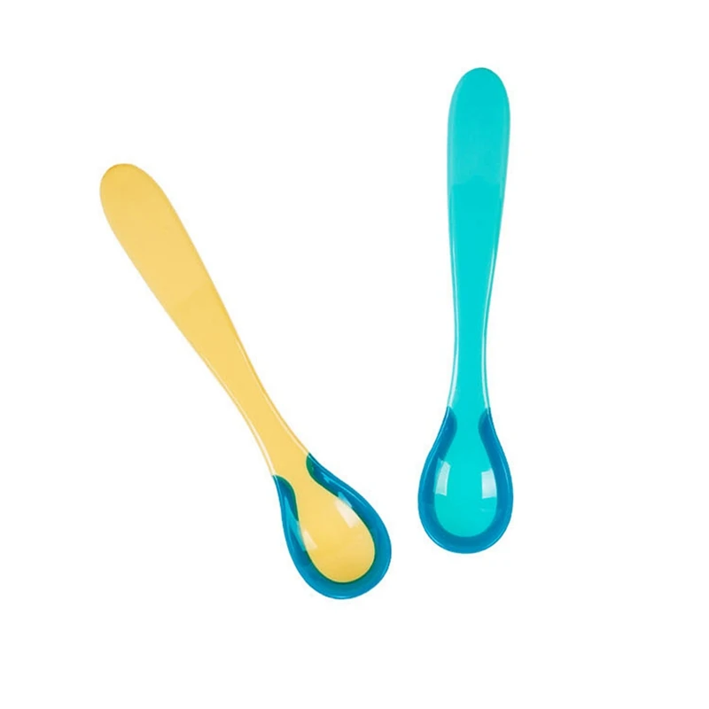 2 шт детский термо цвет ed совок набор безопасный меняющий термостул детское