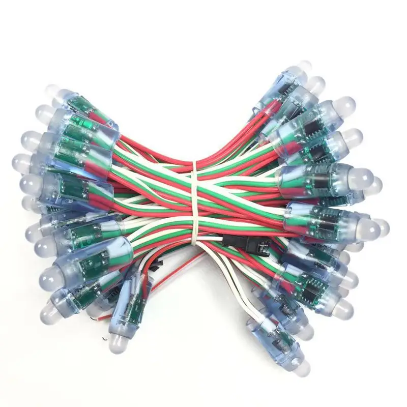 

1500pcs 12mm WS2811 Full Color LED Pixel Light Module DC 5V input IP68 waterproof RGB color 2811 IC Digital LED christmas Light