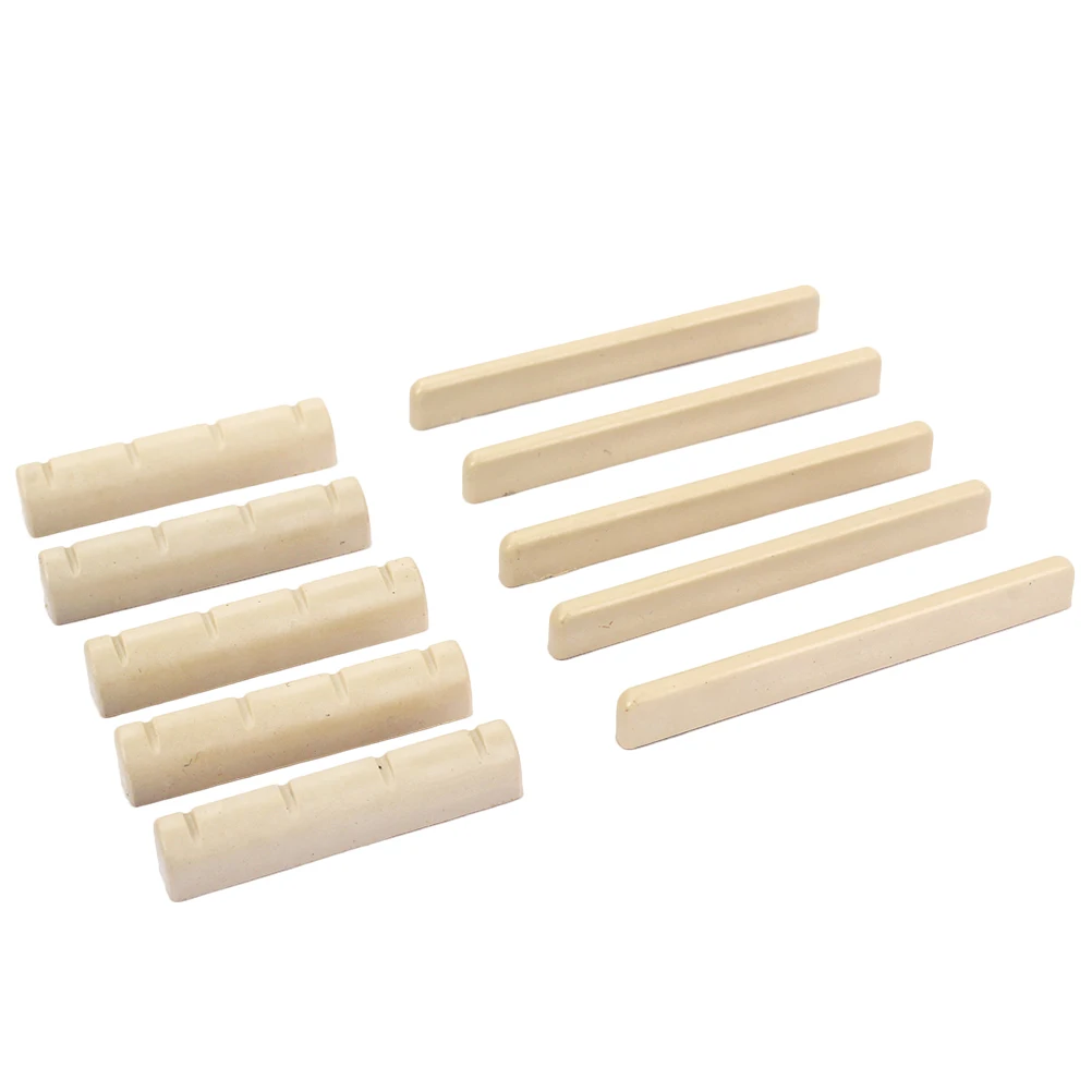 Набор гитарных мостовых седлов и гаек GL71 бежевый аксессуар с 4 струнами детали