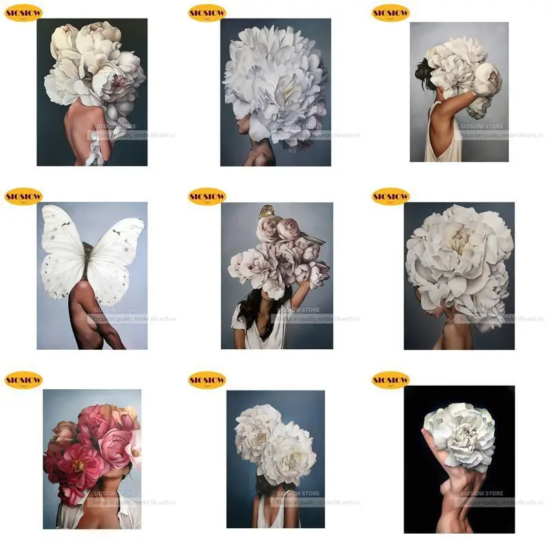 Набор для алмазной вышивки сделай сам картина из квадратных страз 5D с цветами