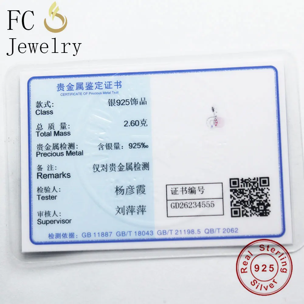 FC Jewelry 925 Sterling Silver Letter I love My Mom Purple CZ Stone Pendants Necklaces Link Chain Statement Chokers Women 2018 | Украшения