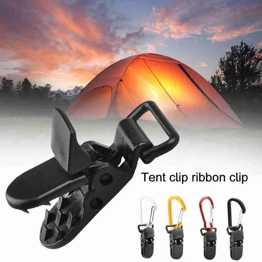 

4 шт., пластиковые зажимы для палатки, с крокодиловым зажимом