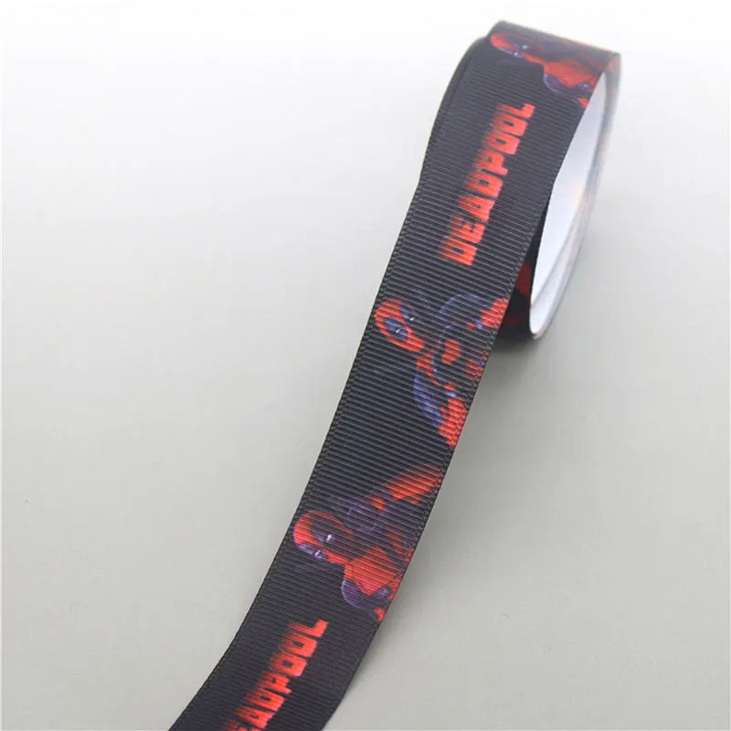 DHK 5 ярдов герой напечатанный Grosgrain ленточный аксессуар Hairbow головной убор украшение «сделай сам» оптом OEM C1738