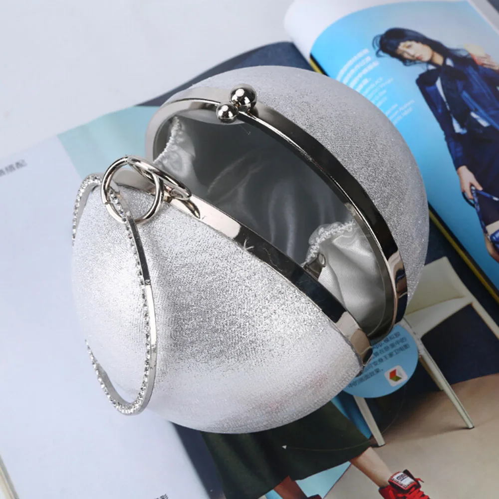 2020 Women Ball Evening Clutch Bag Metal Clutches Silver Chain Lady Handbag Shoulder Wedding Party Brides PurseBolsos Mujer | Багаж и