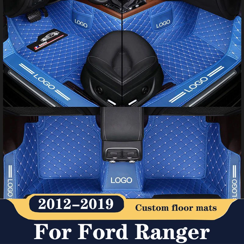 

Кожаный автомобильный коврик на заказ для Ford Ranger 2019 2018 2017 2016 2015 2014 2013 2012